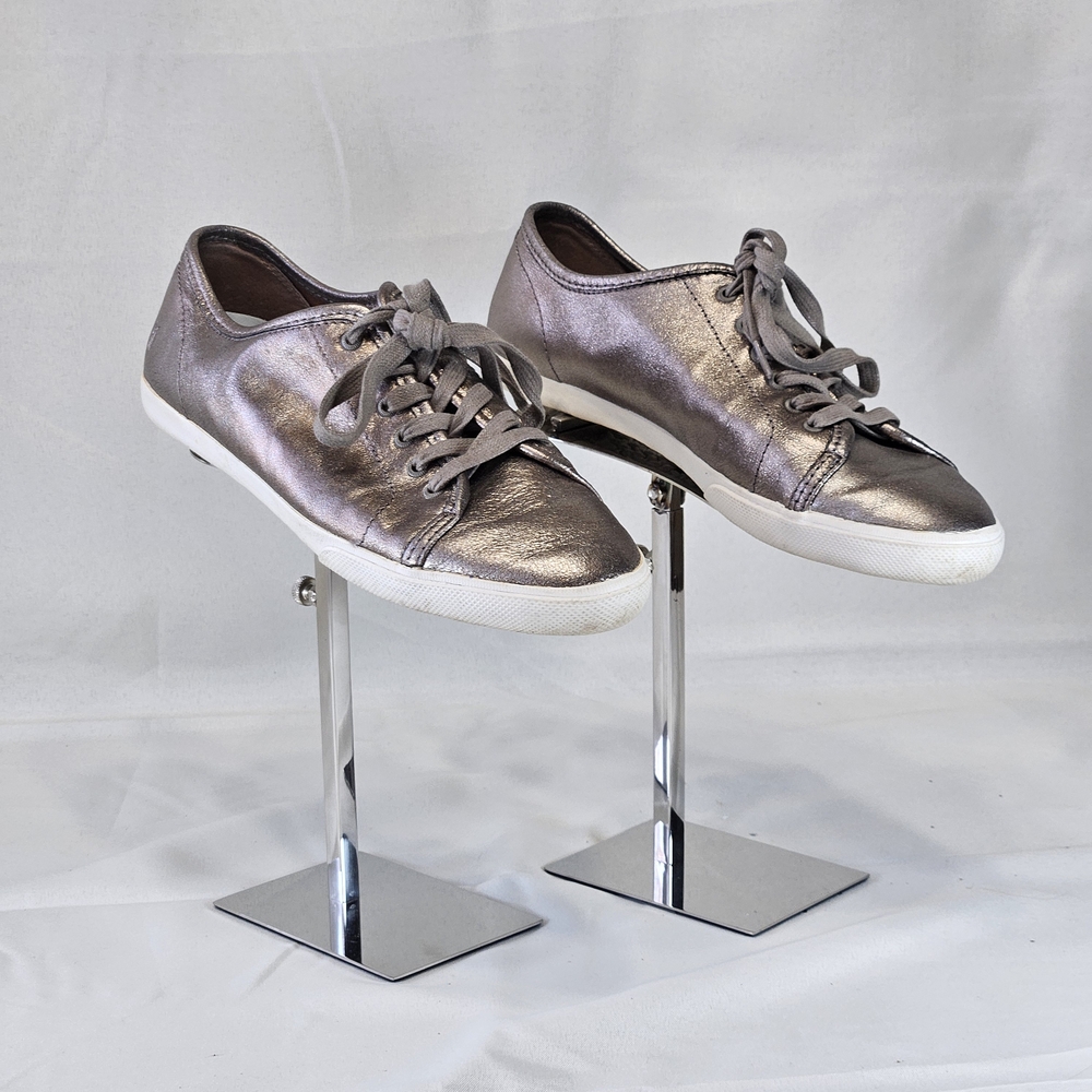 Frye Bronze Metallic Maya Lowtop Laceup Sneakers Size 9